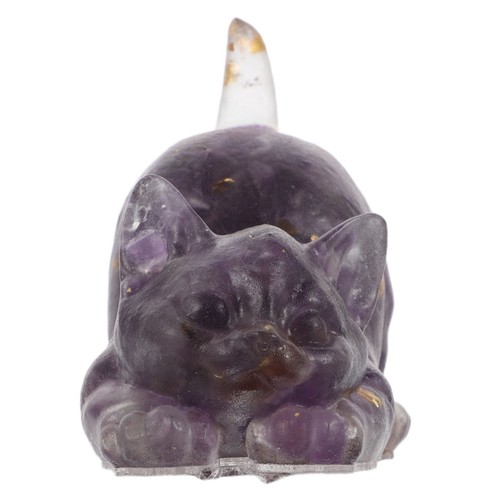 Crystal cat resin - crystal,